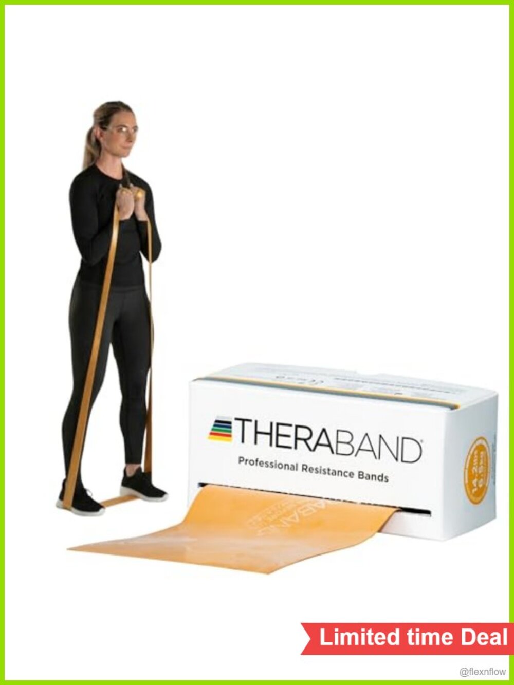 Resistance Exercise Band for Strength Training & Physical Therapy, Gold Max